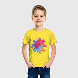 Футболка хлопковая детская RHCP Color, цвет: желтый — фото 2