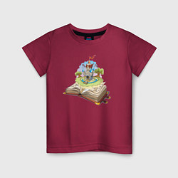 Детская футболка Книжный замок