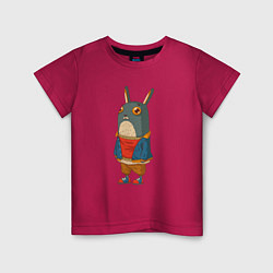 Детская футболка Забавный кролик