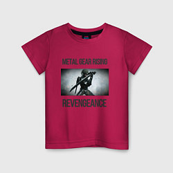 Футболка хлопковая детская Metal Gear Rising: Revengeance - Raiden, цвет: маджента