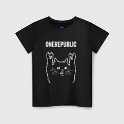 Детская футболка OneRepublic Рок кот One Republic