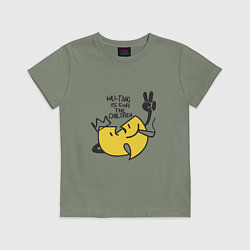 Футболка хлопковая детская Wu-Tang Is For The Children, цвет: авокадо