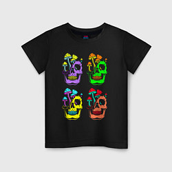 Детская футболка Skulls Pop art