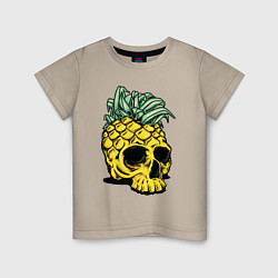 Детская футболка Череп-ананас Лето