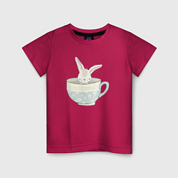 Детская футболка Кролик в чашке