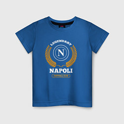 Детская футболка Лого Napoli и надпись Legendary Football Club