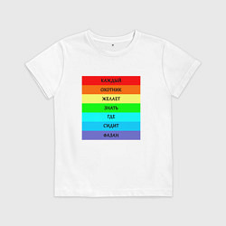 Детская футболка Цвета радуги кожзгсф