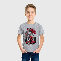 Футболка хлопковая детская Akira anime, цвет: меланж — фото 2
