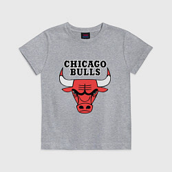 Футболка хлопковая детская Chicago Bulls, цвет: меланж