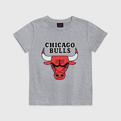 Футболка хлопковая детская Chicago Bulls, цвет: меланж