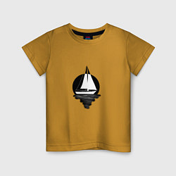 Детская футболка Яхта в круге