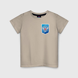 Детская футболка Синий герб России