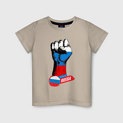 Детская футболка Сжатый кулак Made in Russia