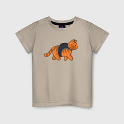 Детская футболка Минималистичны котик из stray