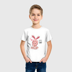 Футболка хлопковая детская Little bunny, цвет: белый — фото 2