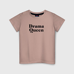 Детская футболка Надпись Drama Queen