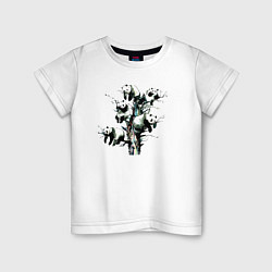 Детская футболка Панды сидящие на ветках дерева свесив лапы