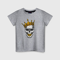 Детская футболка Череп и корона