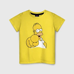 Детская футболка Гомер Симпсон указывает пальцем