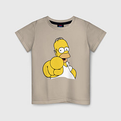 Детская футболка Гомер Симпсон указывает пальцем