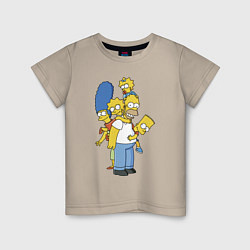Детская футболка Прикольная семейка Симпсонов