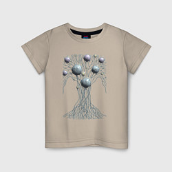 Детская футболка Абстрактное дерево со сферами