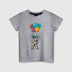 Детская футболка Космонавт на воздушных шариках