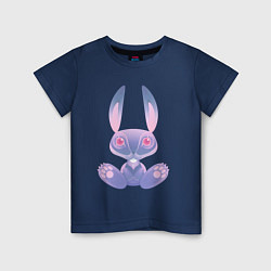 Детская футболка Кролик синий