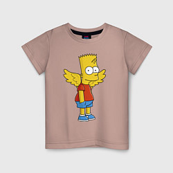 Детская футболка Барт Симпсон - единорог