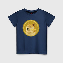 Детская футболка Иронизирующая монета с Доге