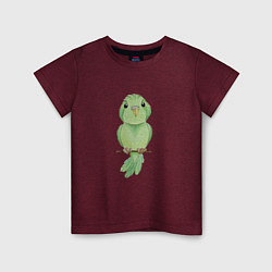 Детская футболка Зелёная птица