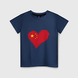 Детская футболка Сердце - Китай