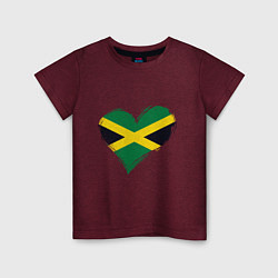 Детская футболка Сердце - Ямайка