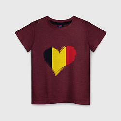 Детская футболка Сердце - Бельгия