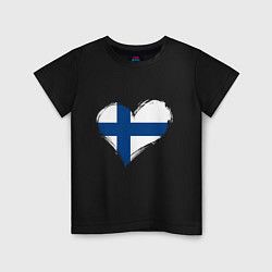 Детская футболка Сердце - Финляндия