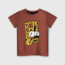 Детская футболка Потрёпанный чумазый Барт Симпсон