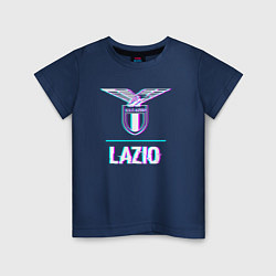 Детская футболка Lazio FC в стиле glitch