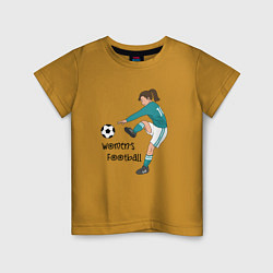 Детская футболка Womens football