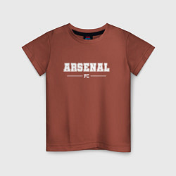 Детская футболка Arsenal football club классика