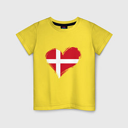 Детская футболка Сердце - Дания