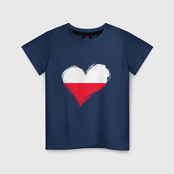 Детская футболка Сердце - Польша