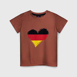 Детская футболка Сердце - Германия