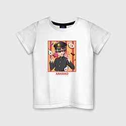 Детская футболка Ханако с конфетой - Туалетный мальчик Ханако кун