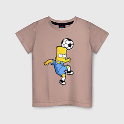 Детская футболка Барт Симпсон - игра головой!