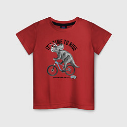Детская футболка Путешествие на велосипеде