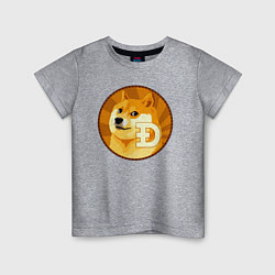 Детская футболка Монета пёсика Доге