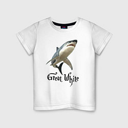 Детская футболка Большая белая акула