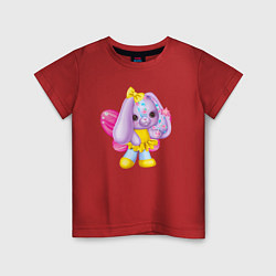 Детская футболка Фиолетовый зайчик с крылашками
