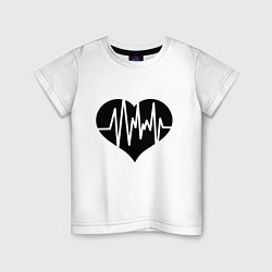Детская футболка Кардиограмма сердца