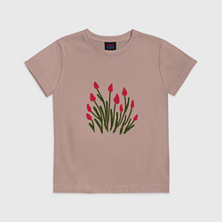 Детская футболка Simple Tulips